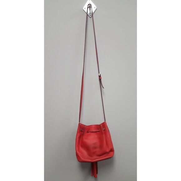 kate spade Handbags - Kate Spade Tiny Cooper Red Pebbled Leather Crossbody Bag with COA